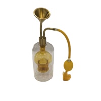 Ensemble cadeau de parfum en laiton de luxe, testeur de parfum, diffuseur de parfum en verre, diffuseur de parfum à roseaux sans alcool, artisanal, pompon