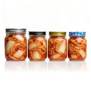 Envase de Vidrio Mason para Alimentos de 24oz y 32oz, Personalizable con Logotipo y Tamaño, para Exportación, Ideal para Encurtidos - Product Image 1