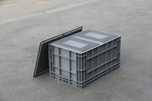 Thùng nhựa nặng có thể gập lại hiển thị trái cây và rau quả trong siêu thị Thùng nhựa - Product Image 4