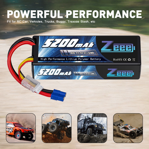 Zeee 11.1V 80C 5200mAh 3S <span class=keywords><strong>Lipo</strong></span> 배터리 EC3 커넥터 하드 케이스 배터리 RC 자동차 보트 트럭 헬리콥터 비행기 RacingModel - Product Image 4