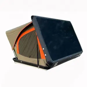 Rvs campistas pop up Clamshell Hard Shell Aluminium Top Roof Carpa para la venta 2 personas Car Roof Top Carpa