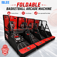 Machine de jeu d'arcade de basket-ball BLEE, machine d'entraînement automatique au tir au basket, machine de tir au basket portable