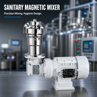Agitateur magnétique à fond à faible cisaillement en acier inoxydable sanitaire industriel
