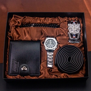 Father's Day Valentine's Day Birthday Gift Box Men's Luxury Gift Set Men's Fashion Watch Wallet <b>Key</b> <b>Chain</b> Perfume Set - Product Image 5