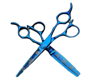 Sus440c Steel Barber Scissors Hairdresser Scissors Professional Hair Cutting Scissors Titanium Barber Salon Shears I