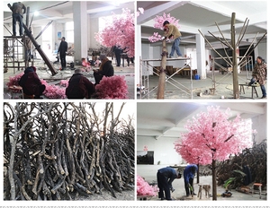 Cây hoa anh đào giả bán buôn, cây hoa anh đào nhân tạo, cây hoa anh đào màu hồng dùng trang trí đám cưới - Product Image 6