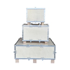 Caja de Madera con Correas de Acero, Tamaño Personalizado, Libre de Fumigación, para Empaque de Equipos, Logística y Exportación - Product Image 5