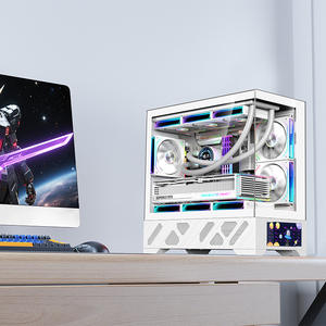 Boîtier d'ordinateur de jeu vertical refroidi par eau MicroATX Millennium pour utilisation sur ordinateur de bureau - Salle vue mer, cybercafé - Product Image 2