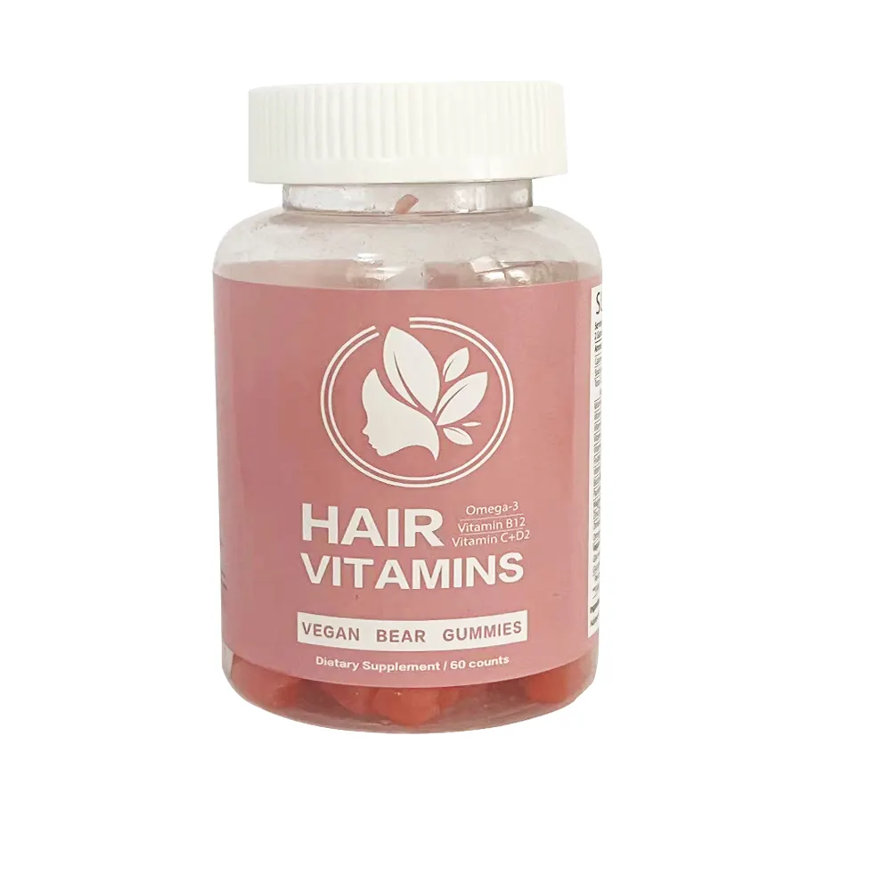 private label Supplier wholesale vitamin complex hair skin and nails biotin gummies hair vitamins gummies