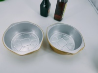 Barquettes en aluminium à parois lisses avec poignée et couvercle hermétique pour aliments chauds et froids, préparation de repas à emporter et stockage