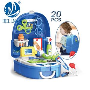 Bemay Toy pretend play game diy doctor toy set zaino educativo sacchetto di plastica 20 pezzi - Product Image 4
