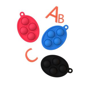 <b>Cute</b> Silicone Keychain Toy Decompression Squeeze Pendant Key Pendant Creative <b>Keyring</b> for Slowing Down Stress - Product Image 2