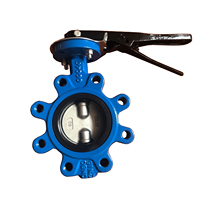 Vanne papillon à poignée ANSI 150LB DN50 2'' GGG40 en fonte ductile CF8M avec actionneur pneumatique ou électrique