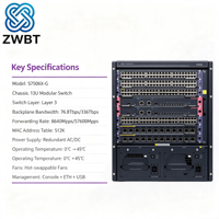 Commutateur H3C S7506X-G couche 3 POE QoS VLAN SNMP empilable avec routeur intégré - En stock