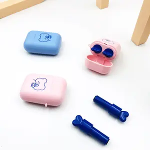 Lipstik nirkabel lucu, desain earphone nirkabel lucu, lipstik ganda, modis, label pribadi, tabung, hadiah khusus untuk anak perempuan