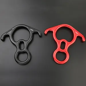Dispositif de rappel 50KN pour escalade, type OX Horn 8, avec anneau de descente à huit branches et oreilles courbées, équipement de sécurité - Product Image 6