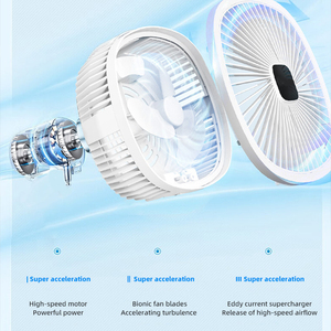 Ventilador de energía solar para uso en exteriores, circulación de aire, camping, portátil, alta resistencia al viento, uso doméstico, plegable y recargable - Product Image 5
