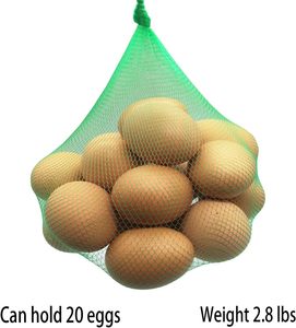 Kantong Jaring <span class=keywords><strong>PVC</strong></span> Hijau yang Dapat Digunakan Kembali untuk Menyimpan Barang Belanjaan, Mainan, Buah, dan Sayuran - Product Image 4