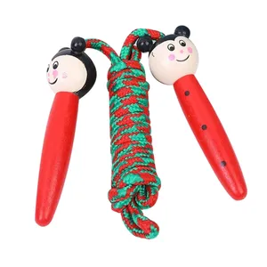 Wooden Handle Skipping Rope Children Cartoon Jump Skip Rope Jumping Ropes Exercise Equipment for Kids
