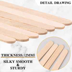 Senfenghe CS-001 140mmx5mmx1.3mm Eco-Friendly Disposable Birch Wood Flat Tea <strong>Stick</strong> for Coffee <strong>Milk</strong> Blender - Product Image 2