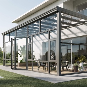 Véranda adaptée aux 4 saisons, extension de serre en verre feuilleté pour jardin, véranda, villa, patio, espace extérieur toutes saisons - Product Image 4