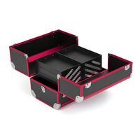 Professionnels grande capacité aluminium Abs Portable multicouche cosmétique Kit boîte artiste mallette de rangement chariot vanité maquillage sac