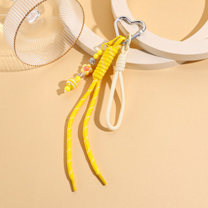 <span class=keywords><strong>Portachiavi</strong></span> Artigianale in Plastica con Decorazione <span class=keywords><strong>a</strong></span> Corda Annodata Colorata, Ciondolo per Auto Personalizzato alla Moda - Product Image 4