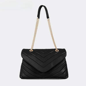 Sac à main matelassé en PU léger pour femme, sac bandoulière tendance - Product Image 4