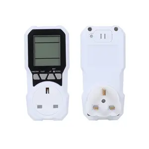 High Quality Digital Wattmeter UK Socket Plug Power Watt Energy Meter With Back light