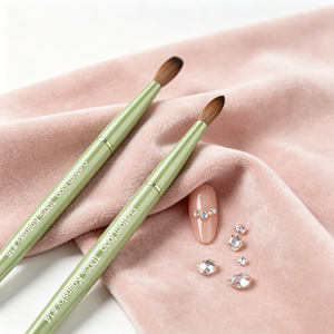 Pincel Profesional para Uñas Acrílicas con Mango Metálico, 100% Pelo de Kolinsky Sable, Redondeado y Rizado, para Salón, Marca Privada - Product Image 4