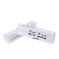 Meilleures ventes transfrontalières : Rouleuse de cigarettes manuelle Old Head ZIG en plastique, style américain minimaliste, 70mm/110mm, blanche, pour remplissage manuel