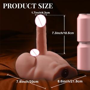 Dildo Eléctrico con Forma de Torso Masculino con Abdomen, Glúteos y Testículos Realistas, Juguete de Penetración Automática de Tamaño Completo en Almacén de EE. UU. - Product Image 1