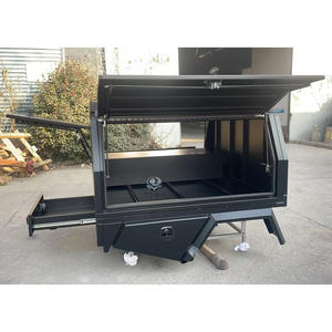 Boîte à outils en aluminium <span class=keywords><strong>4x4</strong></span> Ute avec <span class=keywords><strong>cage</strong></span> pour chien sur plateau UTE Canopy Tub - Product Image 4