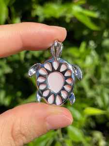 Increíble juego de colgantes de tortuga doble detallado en plata de ley 925-B93 - Product Image 6