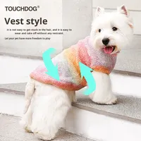 Gilet chaud pour chien et chat, style mignon rayé/dégradé/uni, pour petits et moyens chiens, accessoires pour animaux de compagnie, Shiba Inu