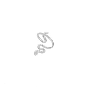 2026 New Simple Niche Design Stainless Steel Snake Shaped <b>Ring</b> Personalized Exaggerated Unisex's <b>Rings</b> Wholesale Jewelry Trendy - Product Image 6