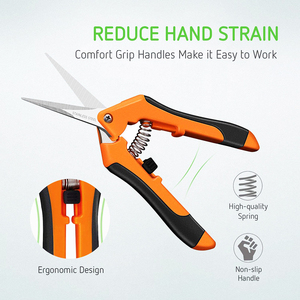 Chuyên Nghiệp Không Gỉ Vườn Shears Ratchet Tay Kéo TỉA Kéo Bypass 90Mm Trung Quốc Nhà Máy Fustom - Product Image 2