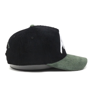 Casquette de baseball en velours côtelé avec logo brodé personnalisé à 5 panneaux de haute qualité - Product Image 6