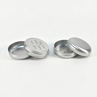 Support à savon rond en aluminium en stock, avec couvercle à vis et drain, étanche, antirouille, portable, pour hôtel, OEM/ODM