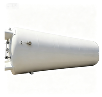 Tanque de Almacenamiento de Gas Inerte de Segunda Mano, Recipiente de Presión Industrial para Nitrógeno Líquido, Oxígeno y Argón, Interior de Acero Inoxidable, Exterior de Acero al Carbono