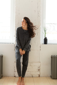 Pull de sport ample à manches longues pour femme, vêtement de fitness en plein air, haut décontracté à la mode - Product Image 4