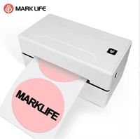 Imprimante d'étiquettes thermiques Marklife D100 4x6 |   Bluetooth sans fil |   150 mm/s Haute vitesse |   Créateur d'étiquettes de codes-barres |   Garantie de 2 ans