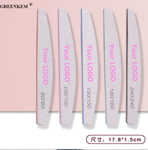 <span class=keywords><strong>Lima</strong></span> de <span class=keywords><strong>uñas</strong></span> profesional de grano 100/180, papel de lija resistente y grueso <span class=keywords><strong>para</strong></span> manicura, limas de <span class=keywords><strong>uñas</strong></span> de media luna - Product Image 4
