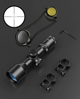 Lunette de tir CVLIFE EagleTalon 3-9x40 HD Crosshair noire, durable, compacte, en alliage d'aluminium, avec montures 11 mm et lentilles FMC