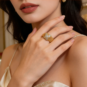 Anillo de compromiso de oro macizo chapado en oro de 10K/14K con diamantes cultivados en laboratorio, diseño de racimo, romántico, unisex, para aniversario, fiesta, IGI - Product Image 5