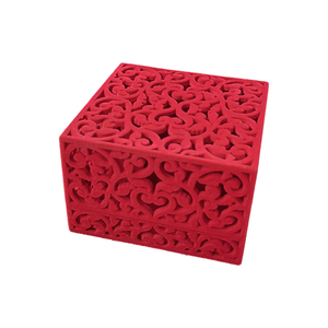 Sang Trọng Thanh Lịch Cổ Đồ Trang Sức Cổ Điển Lưu Trữ Hoa Hồng Đỏ Trái Tim Nhung Vải Quà Tặng Hộp Đồ Trang Sức Cho Phụ Nữ - Product Image 6