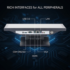 Systèmes de point de vente tout-en-un pliables 15 pouces à écran <span class=keywords><strong>tactile</strong></span>, Windows 10, caisses enregistreuses, terminaux de point de vente, caisses enregistreuses - Product Image 3