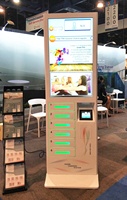 Distributeur automatique de recharge rapide pour téléphones mobiles et smartphones, borne de recharge pour téléphones portables, casier