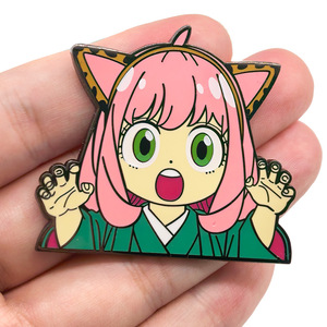 Broche estilo anime, pin de metal esmaltado de dibujos animados, insignia para bolsa o mochila, regalo - Product Image 2