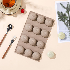 L'usine MUYULINS peut personnaliser des moules en silicone à 12 cavités en forme de pain, antiadhésifs LFGB, sans BPA, pour gâteaux mousse. - Product Image 5